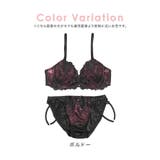 ブラックシアーレース×ビジューブラ&ショーツセット 勝負下着 セクシーランジェリー | Tika | 詳細画像6