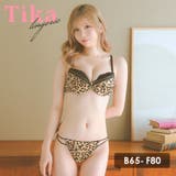 ハートジップバックレースレオパードブラ&ショーツセット セクシーランジェリー | Tika | 詳細画像1