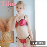 ハートジップバックレースサテンブラ&ショーツセット セクシーランジェリー 勝負下着 | Tika | 詳細画像1