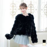 ブラック | Tika フェイクファーボリュームボレロ キャバドレス小物 | Tika