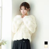 オフホワイト | Tika フェイクファーボリュームボレロ キャバドレス小物 | Tika