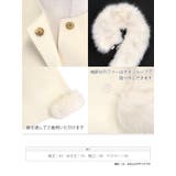 Tika フェイクファーマフラー付きポンチョコート キャバドレス小物 | Tika | 詳細画像8 