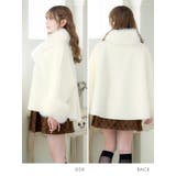 Tika フェイクファーマフラー付きポンチョコート キャバドレス小物 | Tika | 詳細画像6 