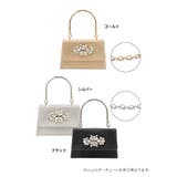 フラワーモチーフビジュースクエア2WAYミニバッグ ハンドバッグ ショルダーバッグ | Tika | 詳細画像7