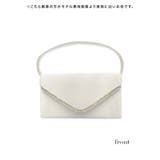 V字ビジューワンカラーサテン2WAYミニバッグ ハンドバッグ ショルダーバッグ | Tika | 詳細画像8