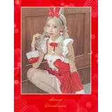 フリルボリュームスクエアネックバニーガールサンタコスチューム サンタコスプレ | Tika | 詳細画像2