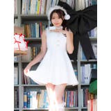 ツイード×ファー付きフレアリボンサンタコスチューム ガーリーサンタ ネックリボン | Tika | 詳細画像11