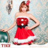 ハイウエストマークリボン×スパンコールフレアサンタコスチューム サンタコスプレ | Tika | 詳細画像1