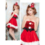 ハイウエストマークリボン×スパンコールフレアサンタコスチューム サンタコスプレ | Tika | 詳細画像3