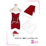 フロントダブルレースアップフィッシュテールサンタコスチューム サンタコスプレ | Tika | 詳細画像7