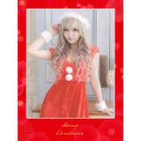 フリルレースVネックAラインサンタコスチューム サンタコスプレ ガーリーサンタ | Tika | 詳細画像2