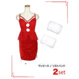 カットアウトコードデザイン×レースペプラムミニドレス クリスマスドレス | Tika | 詳細画像7 