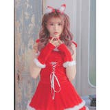 リボンショルダーレースアップキャットガールサンタコスチューム サンタコスプレ | Tika | 詳細画像7 