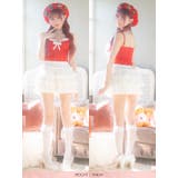 フロントホック×インナーパンツ付きフレアスカートのベレー帽サンタコスチューム | Tika | 詳細画像8