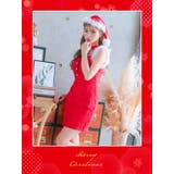 デコルテカット総レースタイトシルエットミニドレス サンタドレス サンタコスプレ | Tika | 詳細画像1 