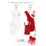 ツイードサイドヌーディーレースサンタドレス2点セット サンタコスプレ ドレスサンタ | Tika | 詳細画像9