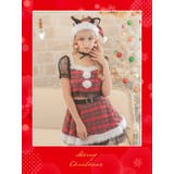 アイドル風タータンチェックブラックキャットガールサンタコスチューム | Tika | 詳細画像2 