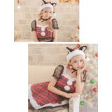アイドル風タータンチェックブラックキャットガールサンタコスチューム | Tika | 詳細画像3 