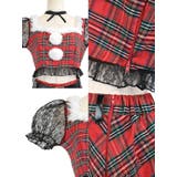 アイドル風タータンチェックブラックキャットガールサンタコスチューム | Tika | 詳細画像8 