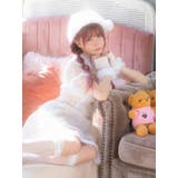 アイボリーサンタ風ワンピース×帽子 グローブ付き3点セット ガーリーサンタ | Tika | 詳細画像4 