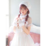 アイボリーサンタ風ワンピース×帽子 グローブ付き3点セット ガーリーサンタ | Tika | 詳細画像5 