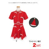 ツイード×リボン付きフレアワンピースのサンタコスチューム ガーリーサンタ | Tika | 詳細画像8