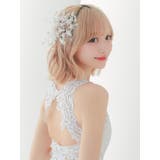 クリアホワイトフラワーモチーフヘアアクセサリー 韓国アクセサリー | Tika | 詳細画像2