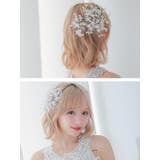 クリアホワイトフラワーモチーフヘアアクセサリー 韓国アクセサリー | Tika | 詳細画像3