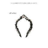 パールビジュー×リボンデザインツイードカチューシャ 韓国アクセサリー | Tika | 詳細画像3