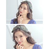ポイントビジューパーツビッグリボンカチューシャ 韓国アクセサリー | Tika | 詳細画像4