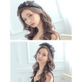 キルティングレザーポイントパーツリボンカチューシャ 韓国アクセサリー | Tika | 詳細画像3