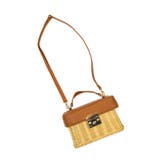 レザー×ラタンボックスタイプミニかごバッグ 浴衣小物 浴衣バッグ | Tika | 詳細画像8 