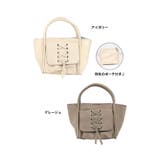 同色ポーチ付きレースアップ合皮2WAYミニバッグ ハンドバッグ ショルダーバッグ | Tika | 詳細画像5