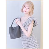 スカーフ付きハンド&ショルダー2wayキューブバッグ ハンドバッグ | Tika | 詳細画像2