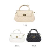 ラウンドレザー調キルティング結びハンドル2wayミニバッグ カジュアルバッグ | Tika | 詳細画像1