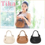 ブラウン | 結びハンドル2WAYミニバッグ ハンドバッグ ショルダーバッグ | Tika