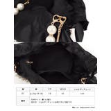サテン巾着散りばめパール×ハンドル2WAYバッグ ハンドバッグ ショルダーバッグ | Tika | 詳細画像8