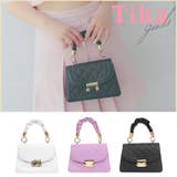 ゴールド×キルティング2WAYミニバッグ ショルダーバッグ ハンドバッグ | Tika | 詳細画像1