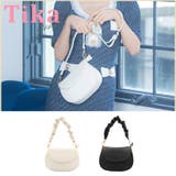 オフホワイト | くしゅっとハンドル×ベーシック2WAYミニバッグ 韓国バッグ きれいめバッグ | Tika