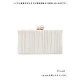 チェーンショルダー付き大小パール×プリーツがま口2WAYミニバッグ | Tika | 詳細画像7