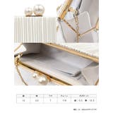 チェーンショルダー付き大小パール×プリーツがま口2WAYミニバッグ | Tika | 詳細画像10