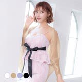 ベージュ | ボレロ シフォンジャケット 袖あり | Tika