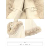 フード付きフェイクファー大判ケープショール 羽織物 アウター | Tika | 詳細画像12