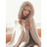 フード付きフェイクファー大判ケープショール 羽織物 アウター | Tika | 詳細画像8