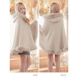 フード付きフェイクファー大判ケープショール 羽織物 アウター | Tika | 詳細画像10