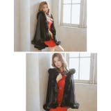 フード付きフェイクファー大判ケープショール 羽織物 アウター | Tika | 詳細画像2