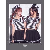 ボリュームスカートセットアップ囚人服コスチューム ハロウィンコスプレ | Tika | 詳細画像2