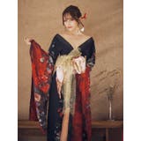 華やかフラワープリントバックシャン花魁コスチューム ハロウィンコスプレ セクシー | Tika | 詳細画像4