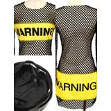 ハード×セクシーメッシュWARNING GIRLコスチューム ハロウィンコスプレ | Tika | 詳細画像8 