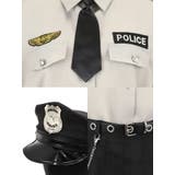 ポリス風コスプレ6点セット バッジ付きシャツ×プリーツスカート ハロウィンコスプ… | Tika | 詳細画像10 